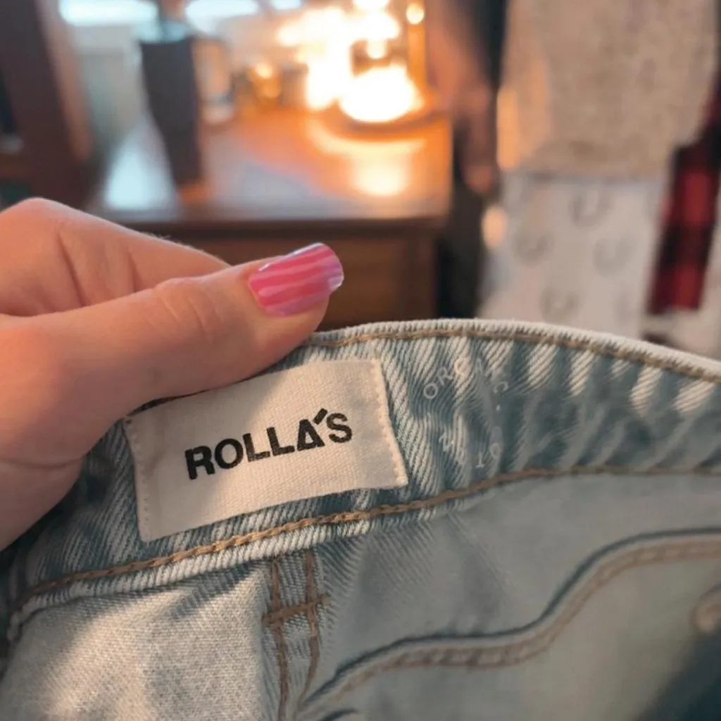 ROLLA'S Light Wash Flare Jeans Blue Size 28 - Image 5