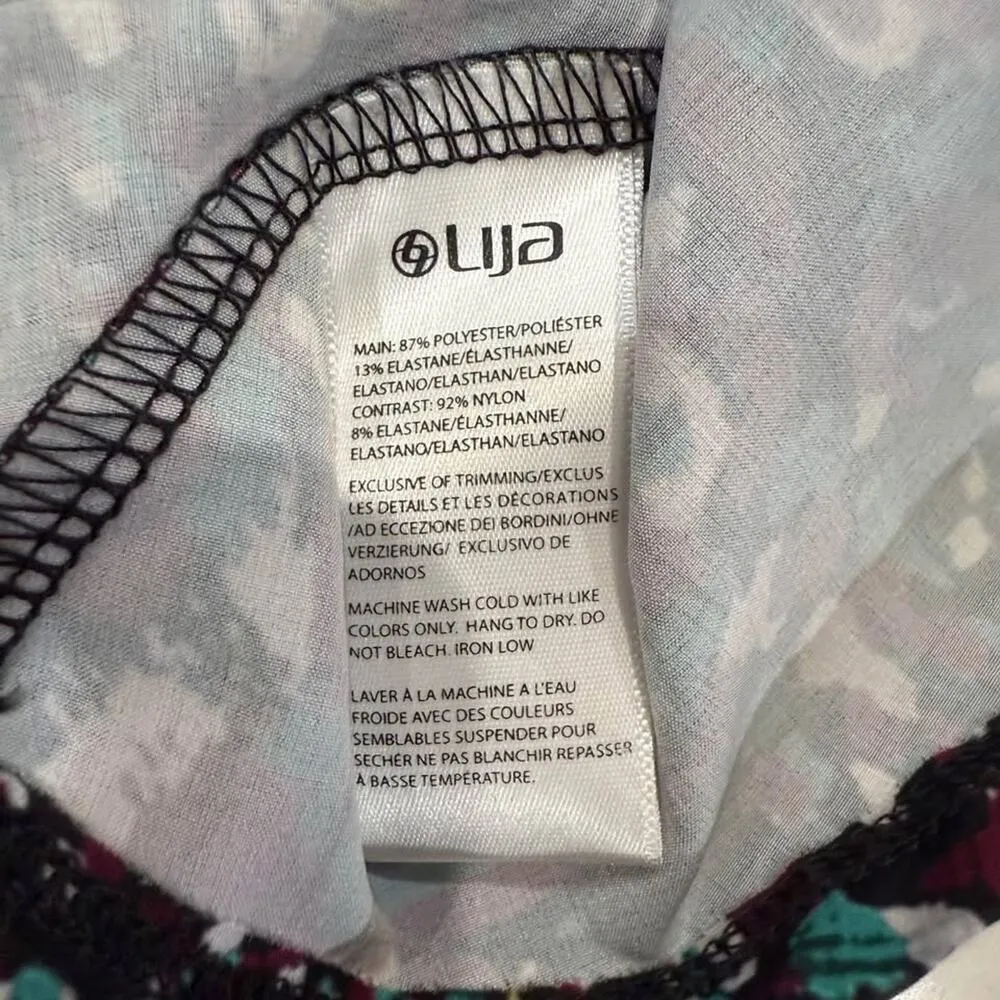 Lija Pindot Swing Printed Tennis Skort Skirt Womens Medium Black/Purple Athletic Purple - Image 6