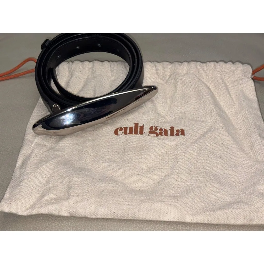 Cult Gaia Fiore Belt in Black Medium/Large New with Dust bag Womens - Image 4