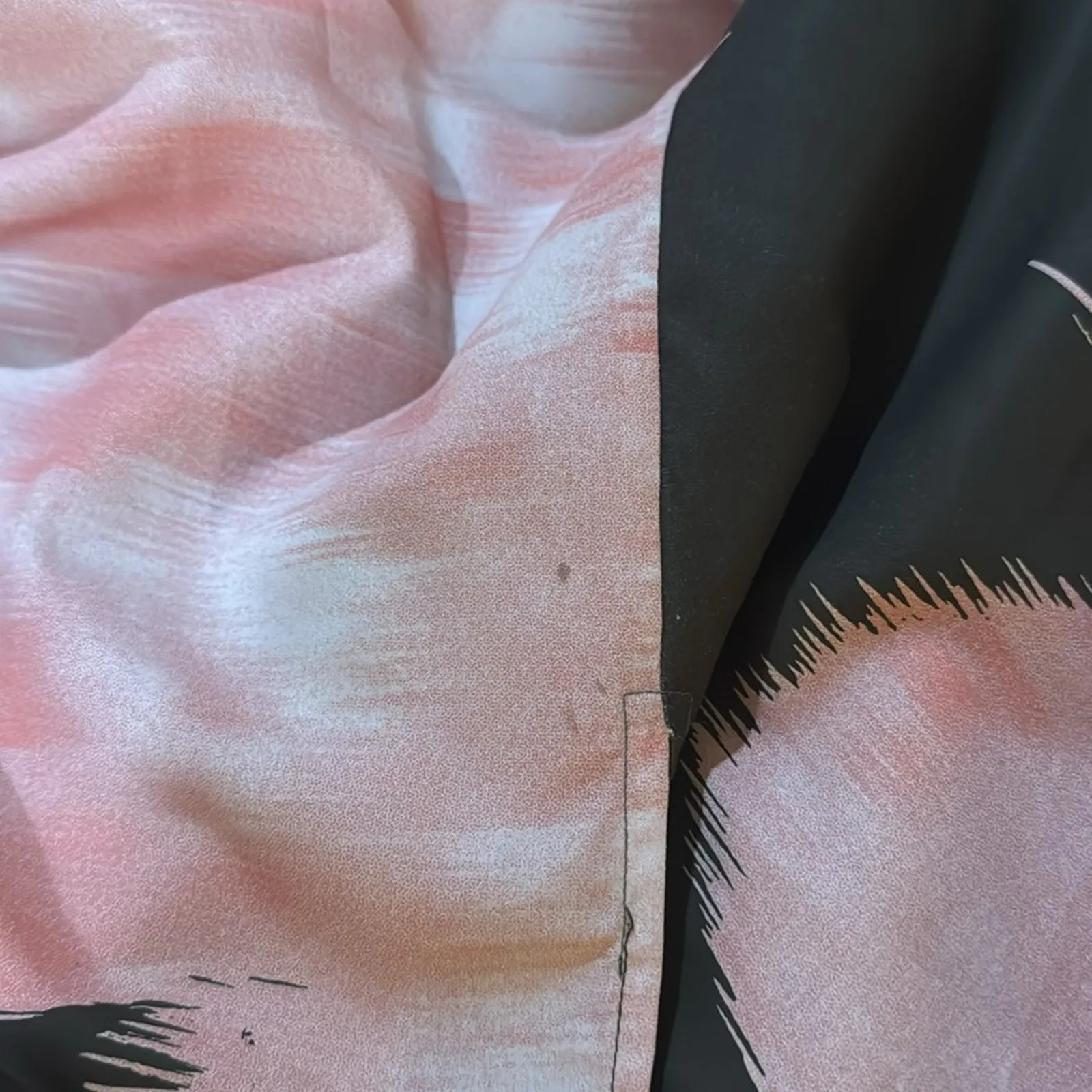 MELLODAY  Print Puff Sleeve Midi Dress Size L - Image 8