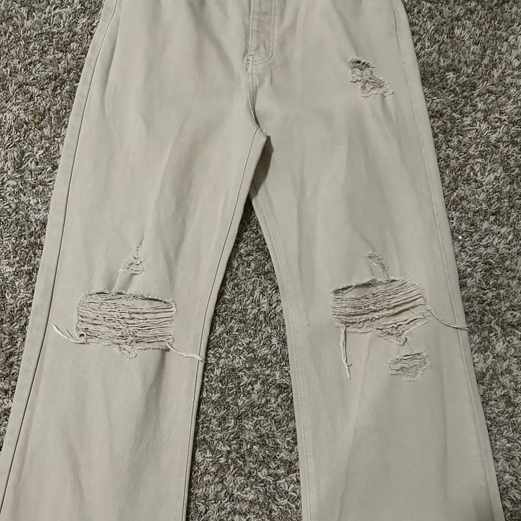 KanCan Women’s Taupe 90's Ultra High Rise Wide Leg Jeans size 11/29 KC7373TP Tan - Image 2