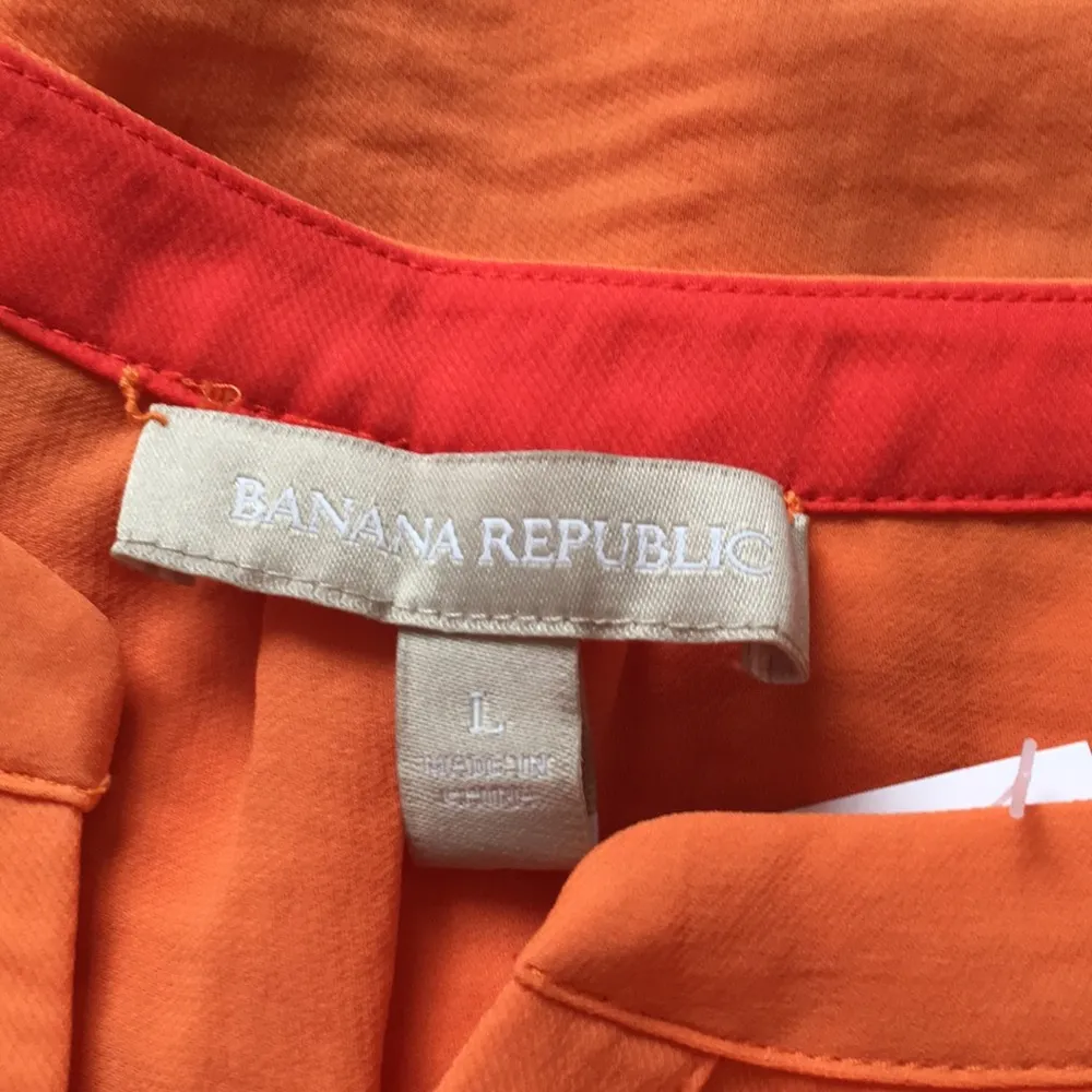 NWT $70 Republic cute loose tangerine orange tunic top - Image 5