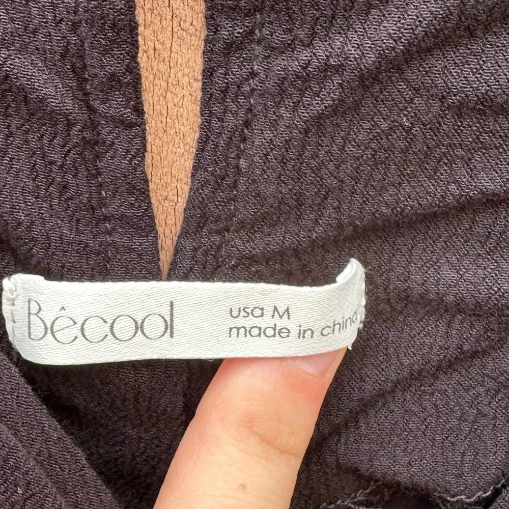 Becool women's black spaghetti strap black cropped romper Size M - Image 3