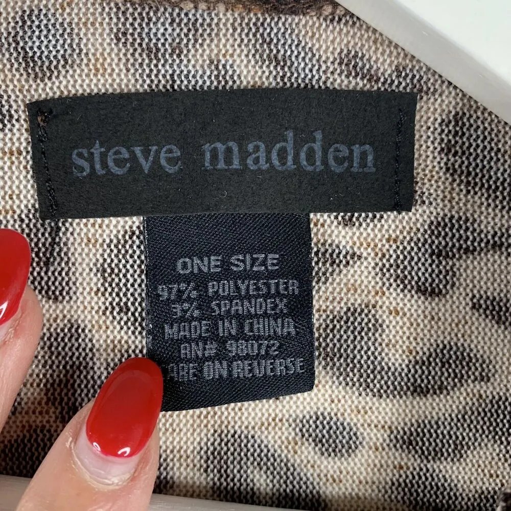 Steve Madden Size OS Wrap Cardigan Sweater Leopard Cheetah Convertible Women’s - Image 2
