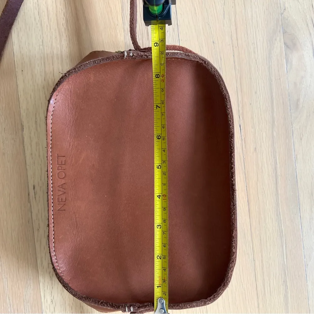 Neva Opet Camille Leather Crossbody Leather Purse Made in USA Handcrafted Brown - Image 7