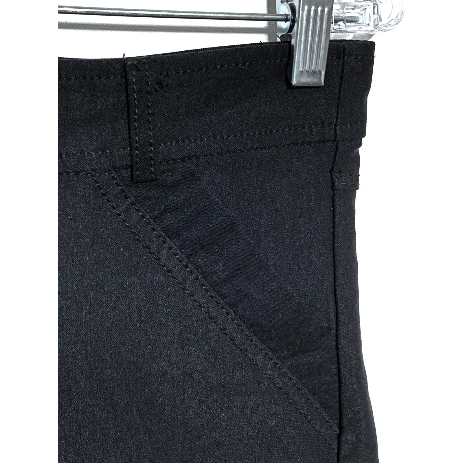 Ci Sono Black Shorts Womens M Dressy Dinner Stretch Pockets Flat Front Rayon - Image 4