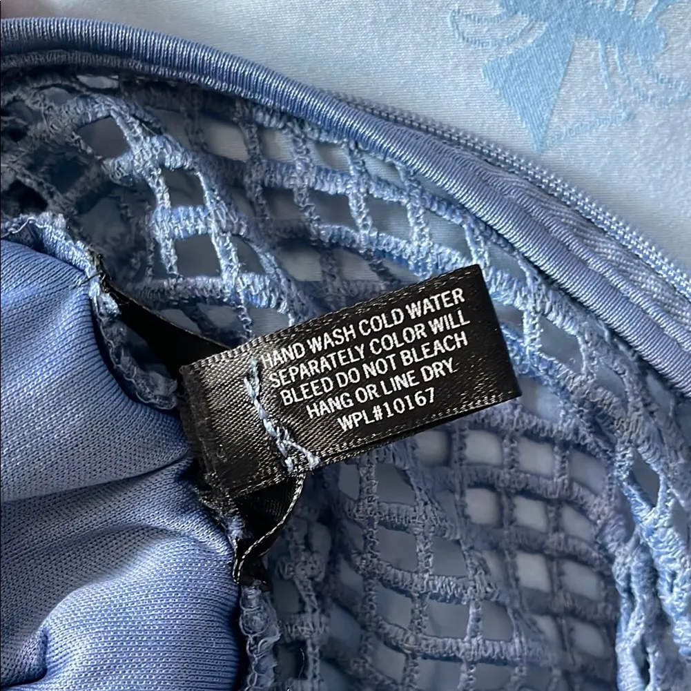 Aqua Women's Blue Lace Dress - Image 6