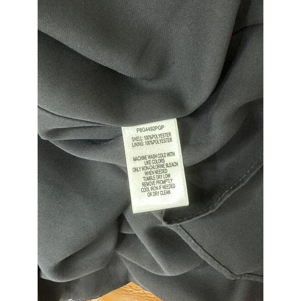 NWD Parker NY Black Floral High Low Ruffle Midi Dress Women’s Size Small - Image 9