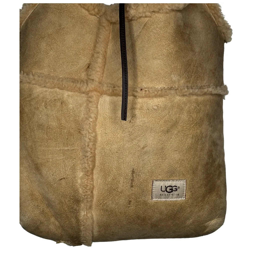 UGG‎ Thick Suede Sherpa Purse Shoulder Bag - Image 5