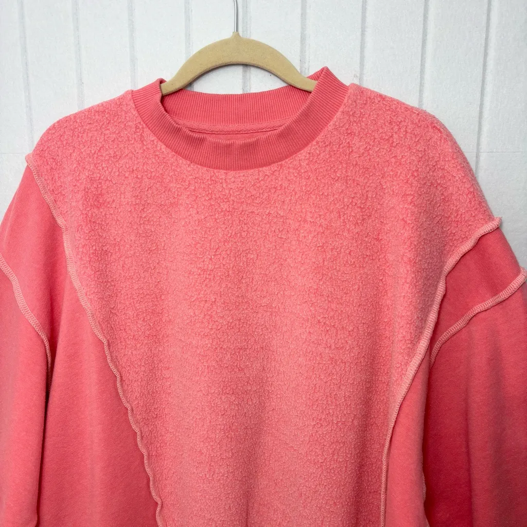 BDG Women's Pink Crew Neck Sweatshirt size L - Image 4