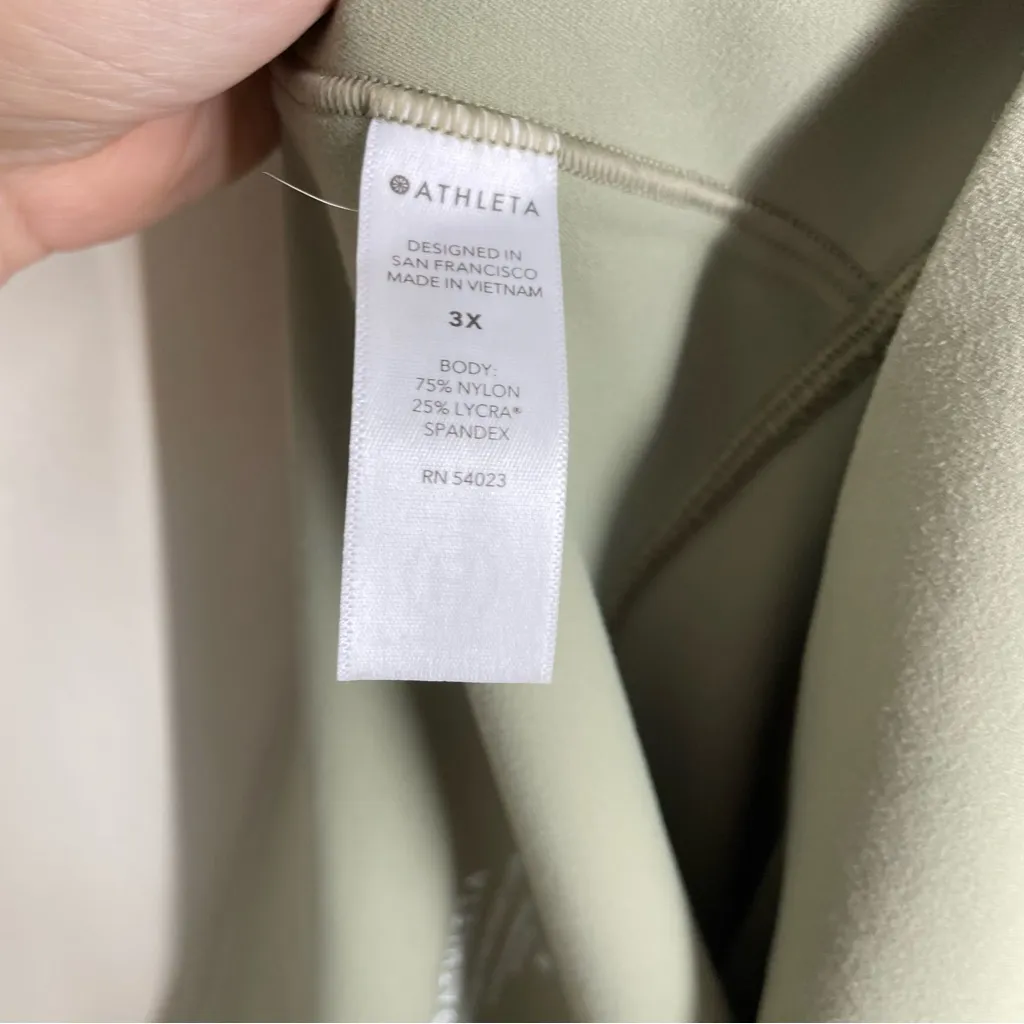 Athleta Salutation Stash Pocket II Capri Pant Eucalyptus Green size 3X - Image 12
