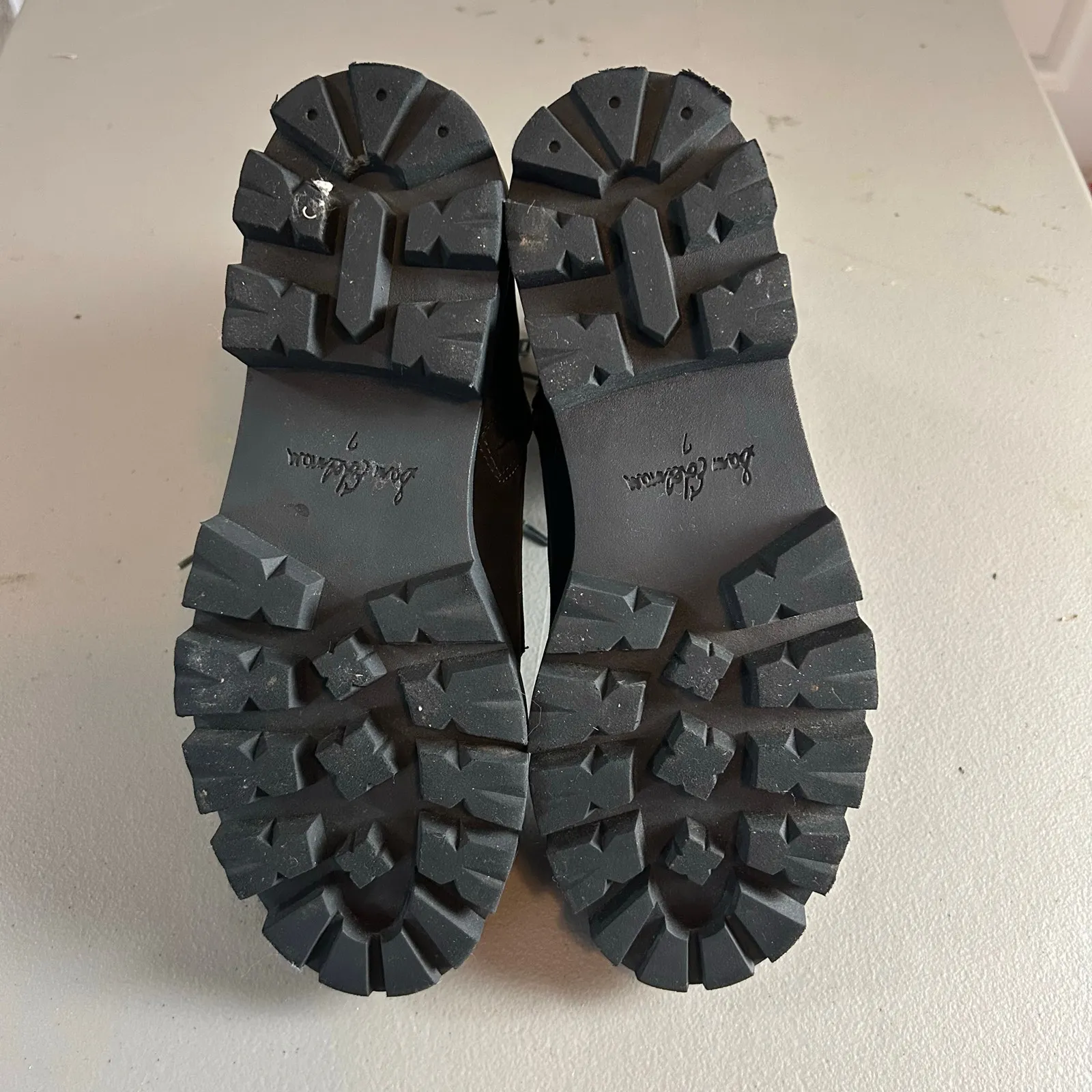 Sam Edelman Garret Platform Combat Boot Size 7 Moonlight Grey Leather - Image 3