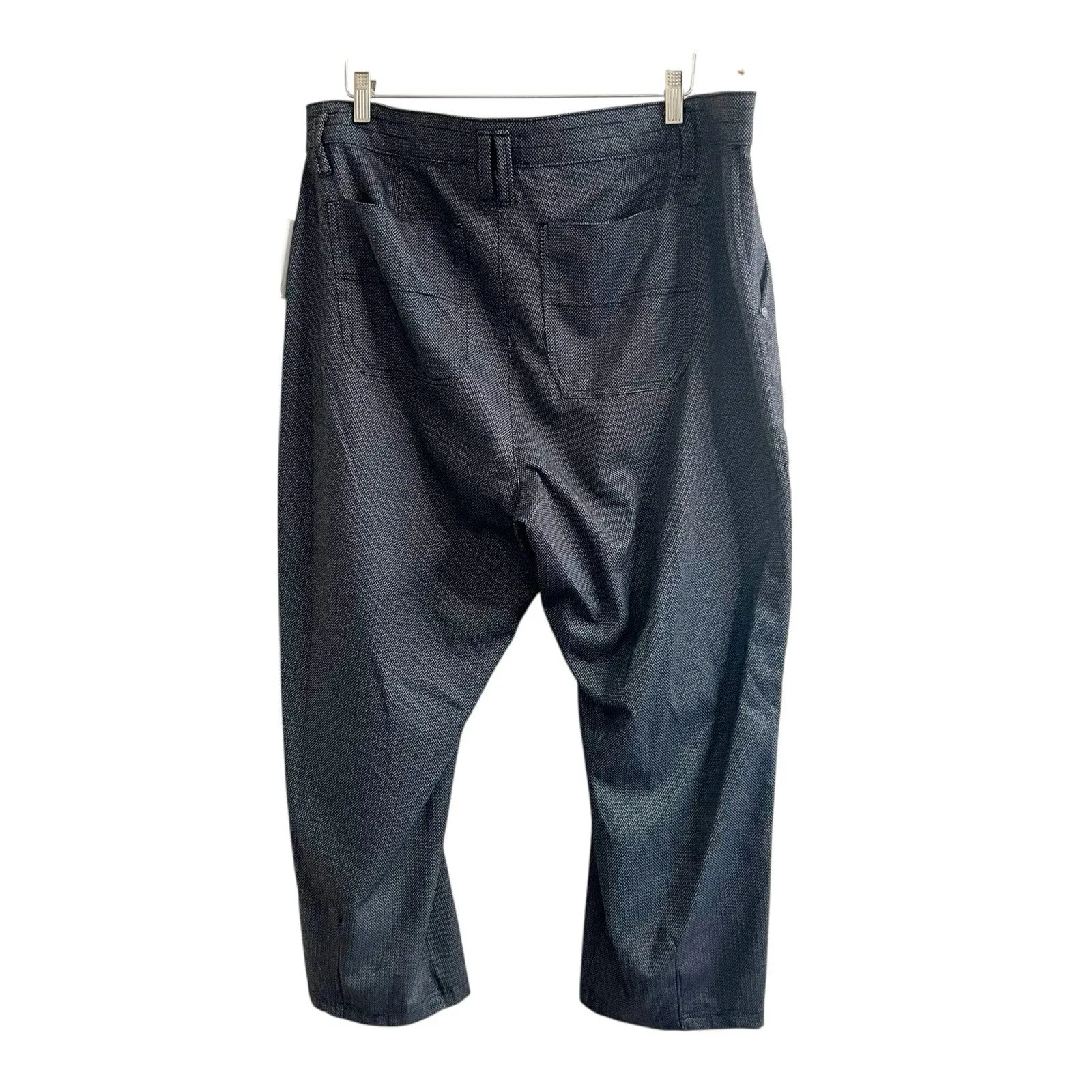 Democracy Ab Solution Skyrise Pants Soft Shell Textured Size 20W NWT Black White - Image 2