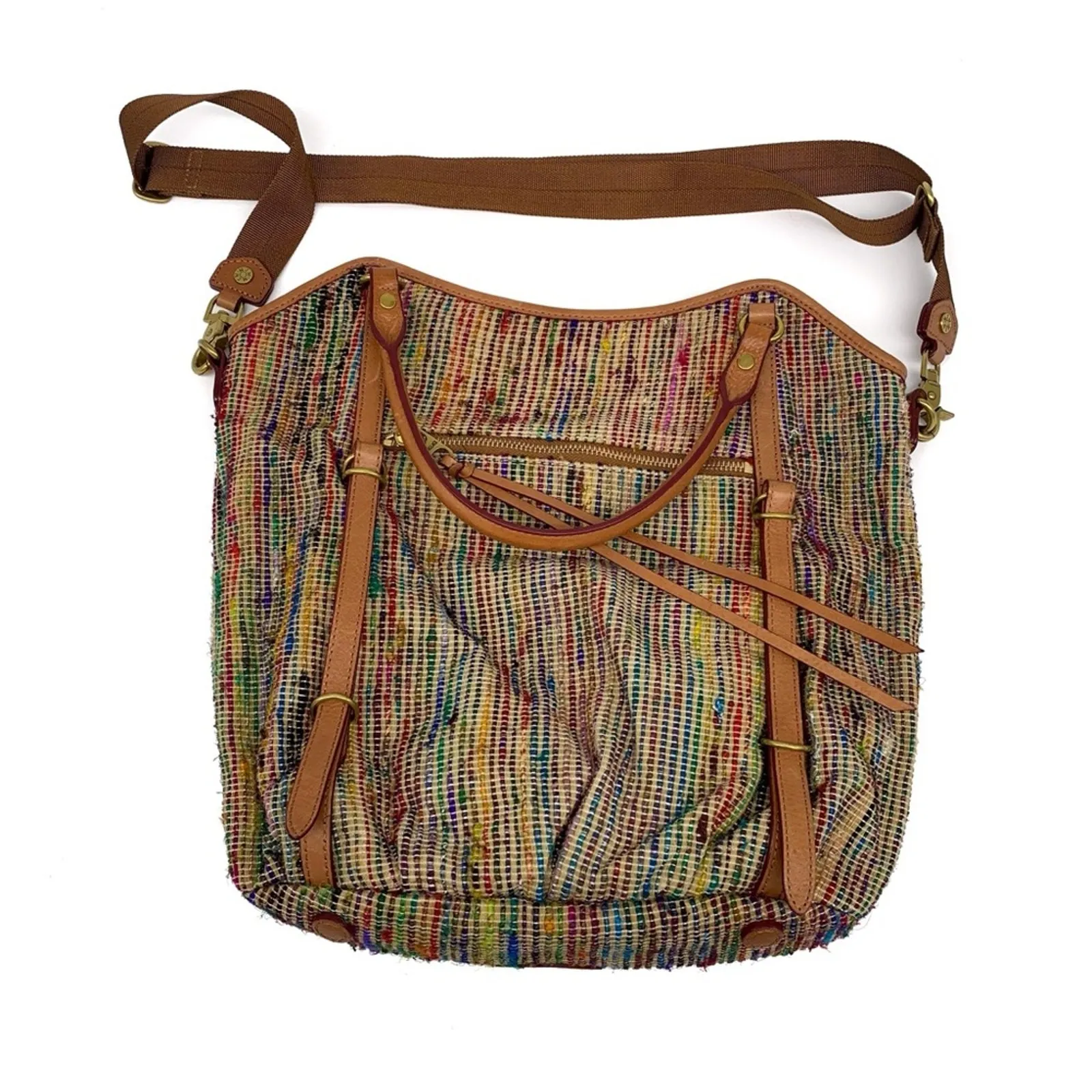 MZ WALLACE Bianca Tote Bag Tangier Twill Tan - Image 3