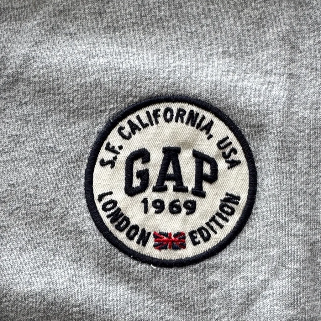 GAP Heather Gray Women's Hoodie with Emblem - Image 2