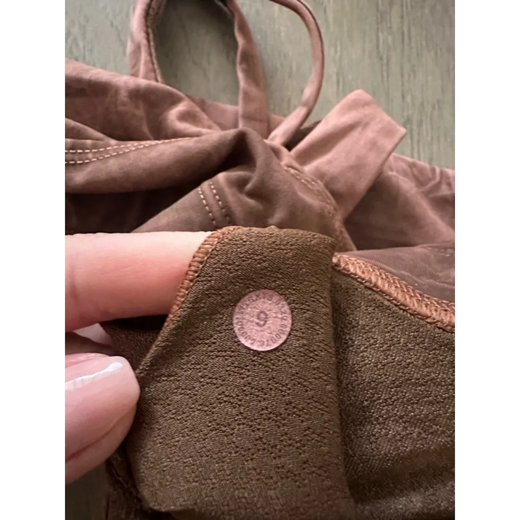 Lululemon Energy Bra Long Line Ice Dye *Medium Support, B–D Cup Brown - Image 6