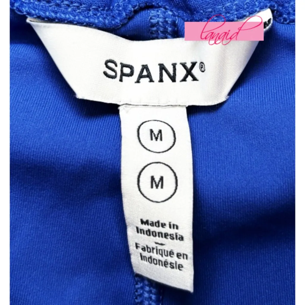 Spanx AirEssentials Skort Cerulean Blue High-Rise Waist Travel Shorts Skirt M - Image 13