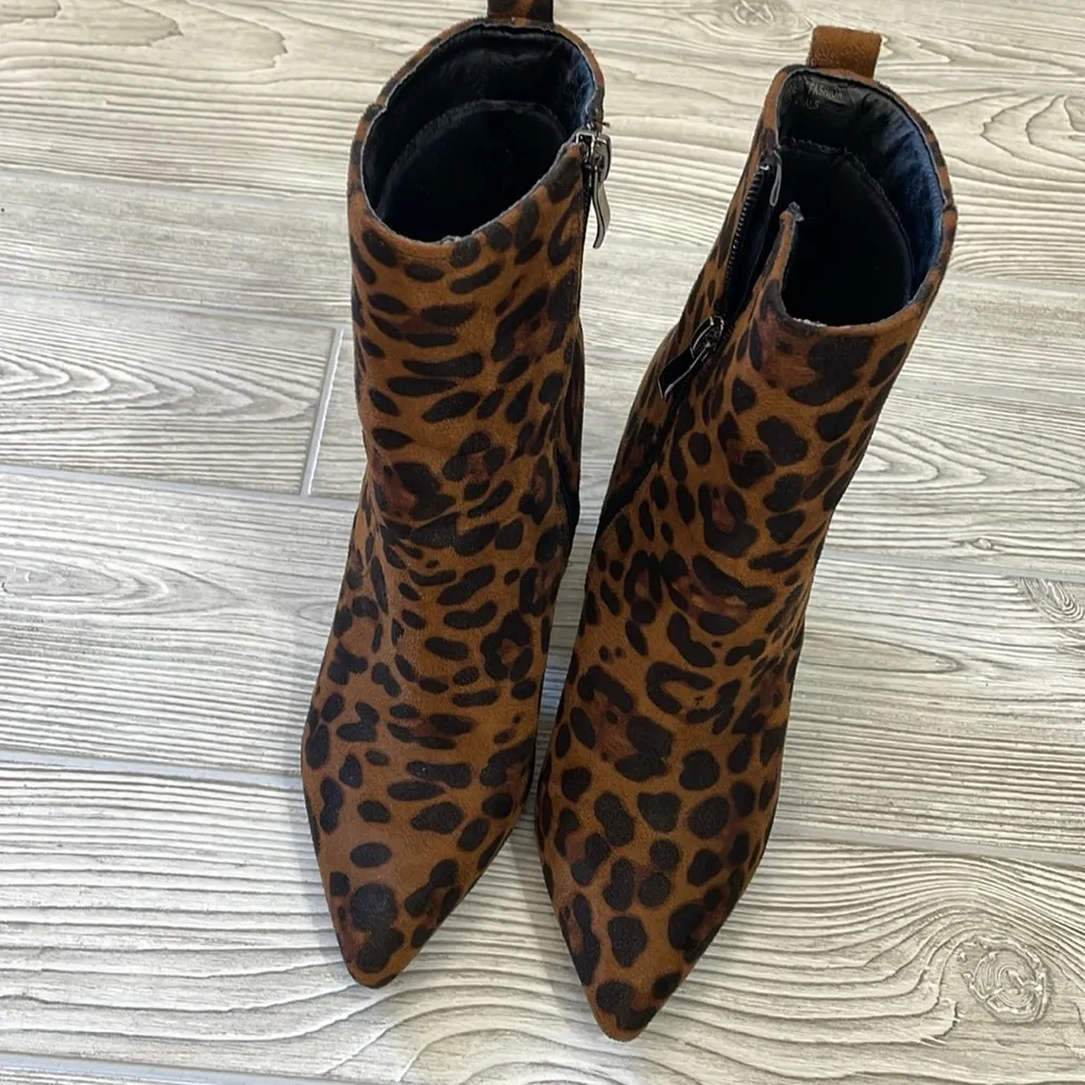 Beast Fashion Leopard Print Suede
High Top Boot - Image 2