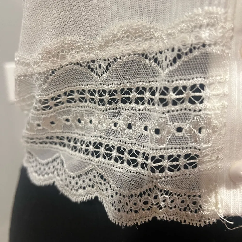 women’s button detail lace shirt - Image 2