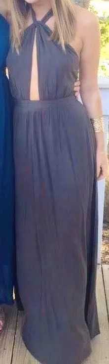 Lulus Olive Halter Maxi Dress - Image 2