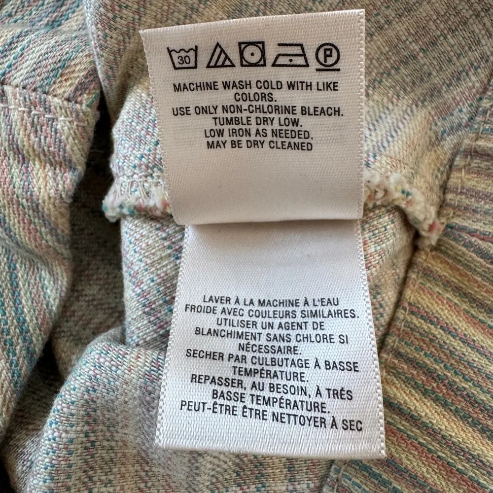 Anthropologie Pilcro and the Letterpress Multicolored Striped Button Front Skirt - Image 10