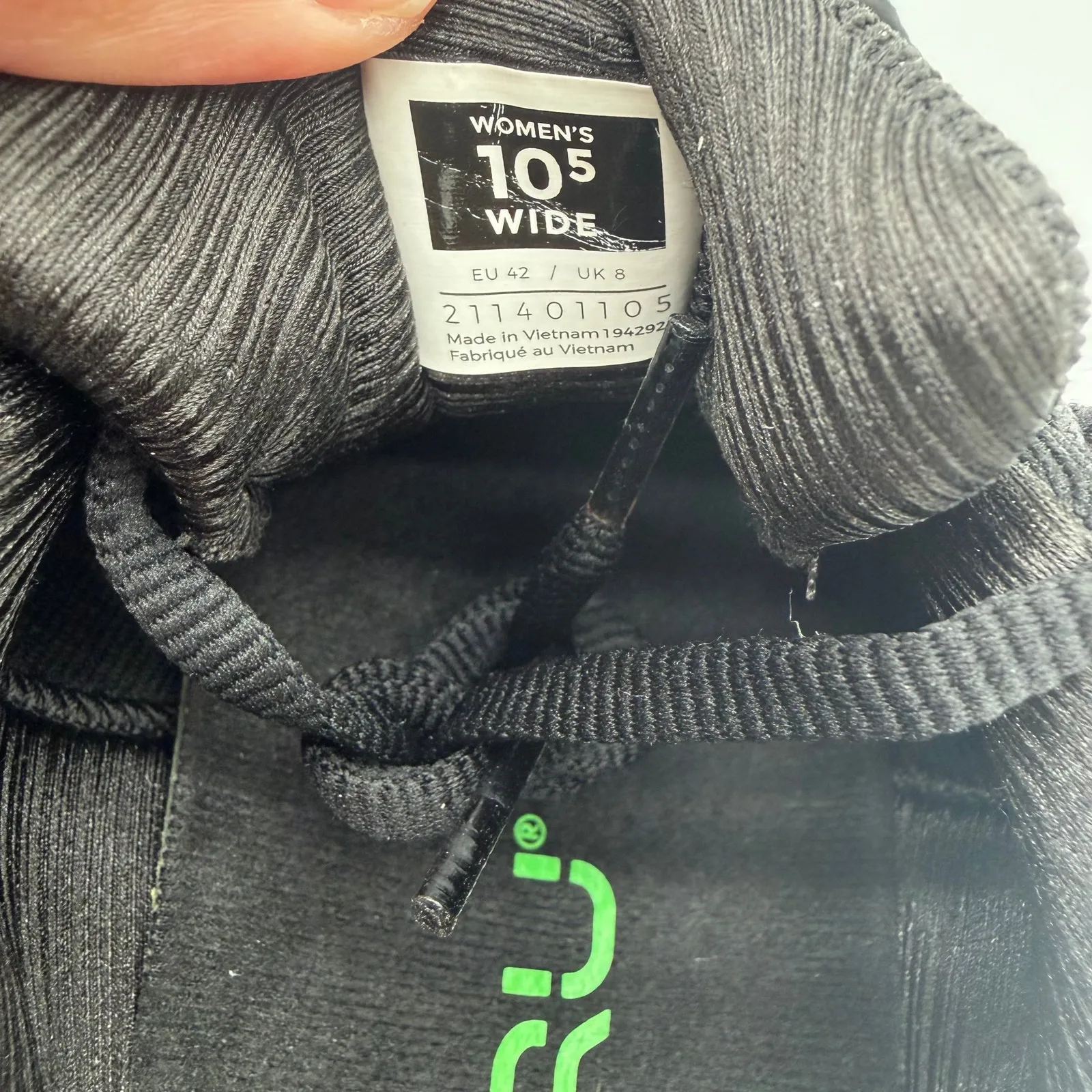 Kuru Atom 2 Jet Black Sneakers Plantar Fasciitis Heel Arch Support 10.5 Wide - Image 3