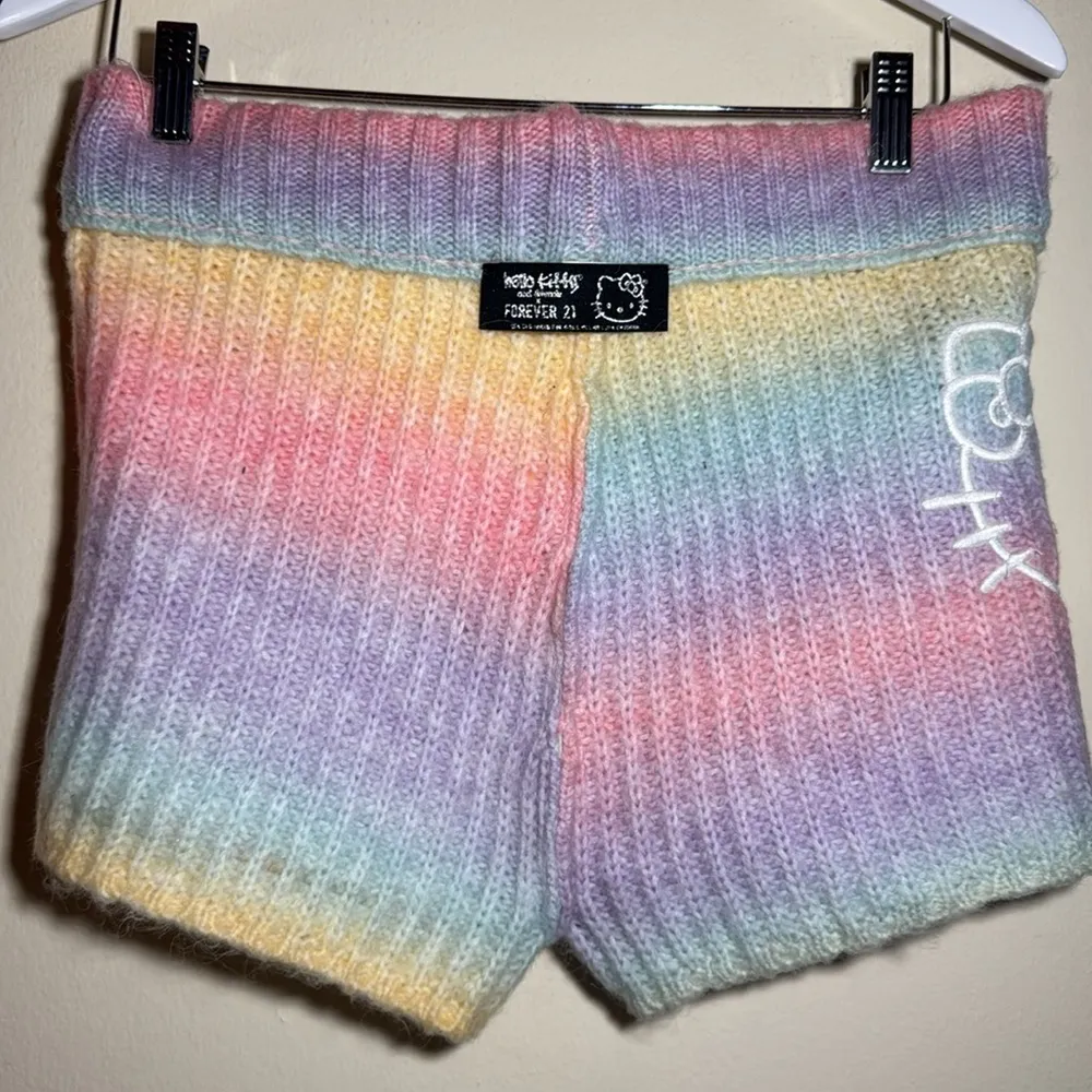 Hello Kitty and Friends X Forever 21 rainbow knit Shorts - Image 5