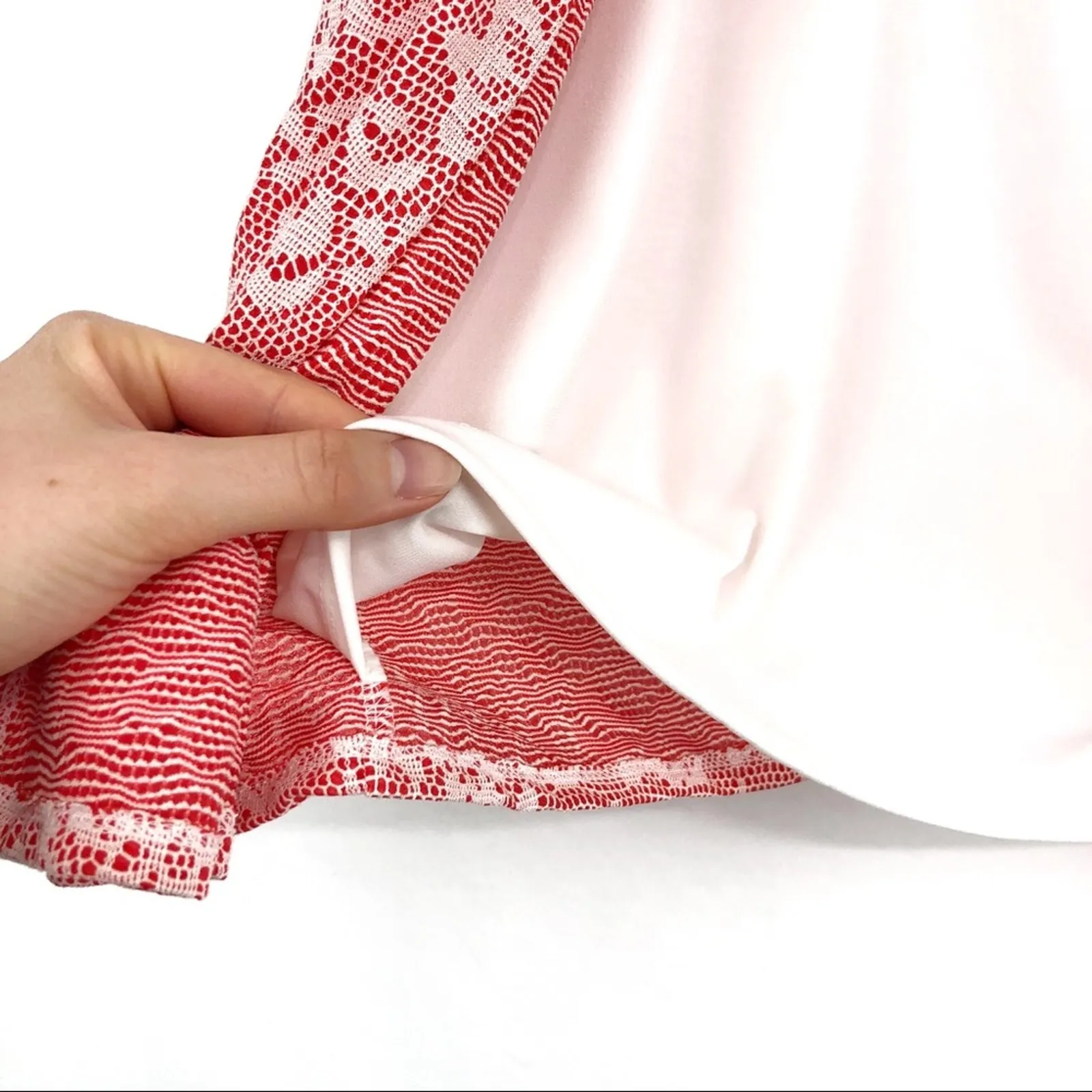 NWT NOTATIONS Cardigan Blouse Pink White XL - Image 4