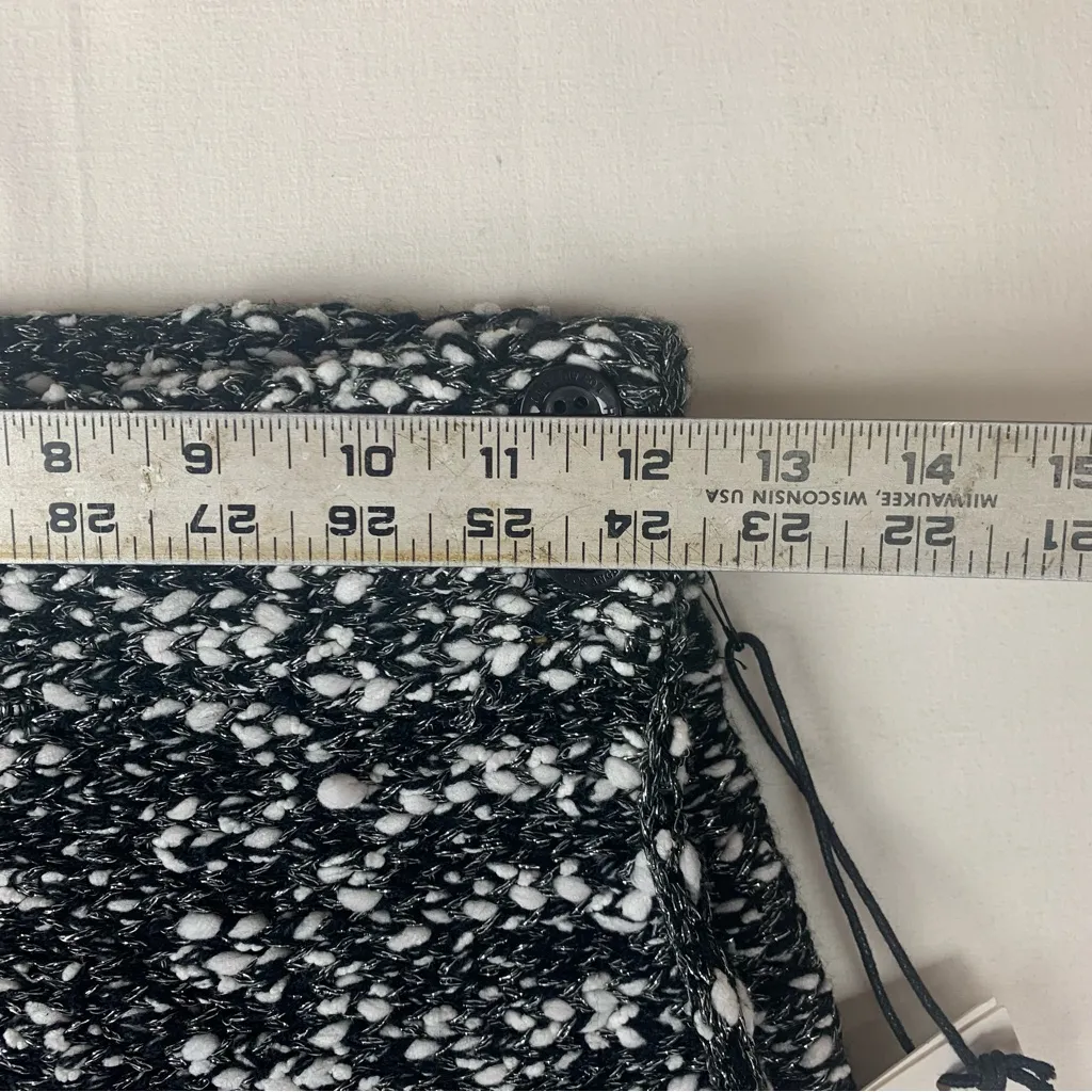 Honor The Gift size medium new private school skirt Black White Knit Sweater kne - Image 8