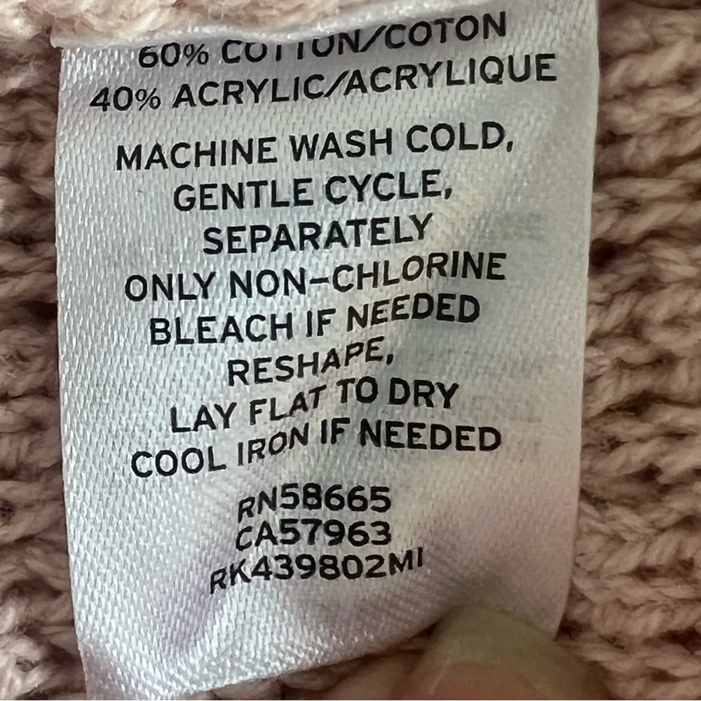 Pink Smoke Women's Crew Neck Pullover Crop Sweater Size Small - Image 5