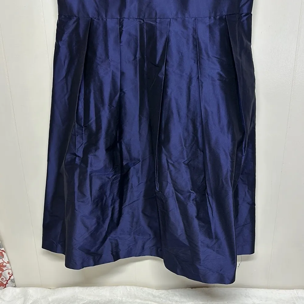 Elegant Blue Scoop Neck Sleeveless Mini Dress Formal, Bridesmaid or Evening out Size 12 - Image 3