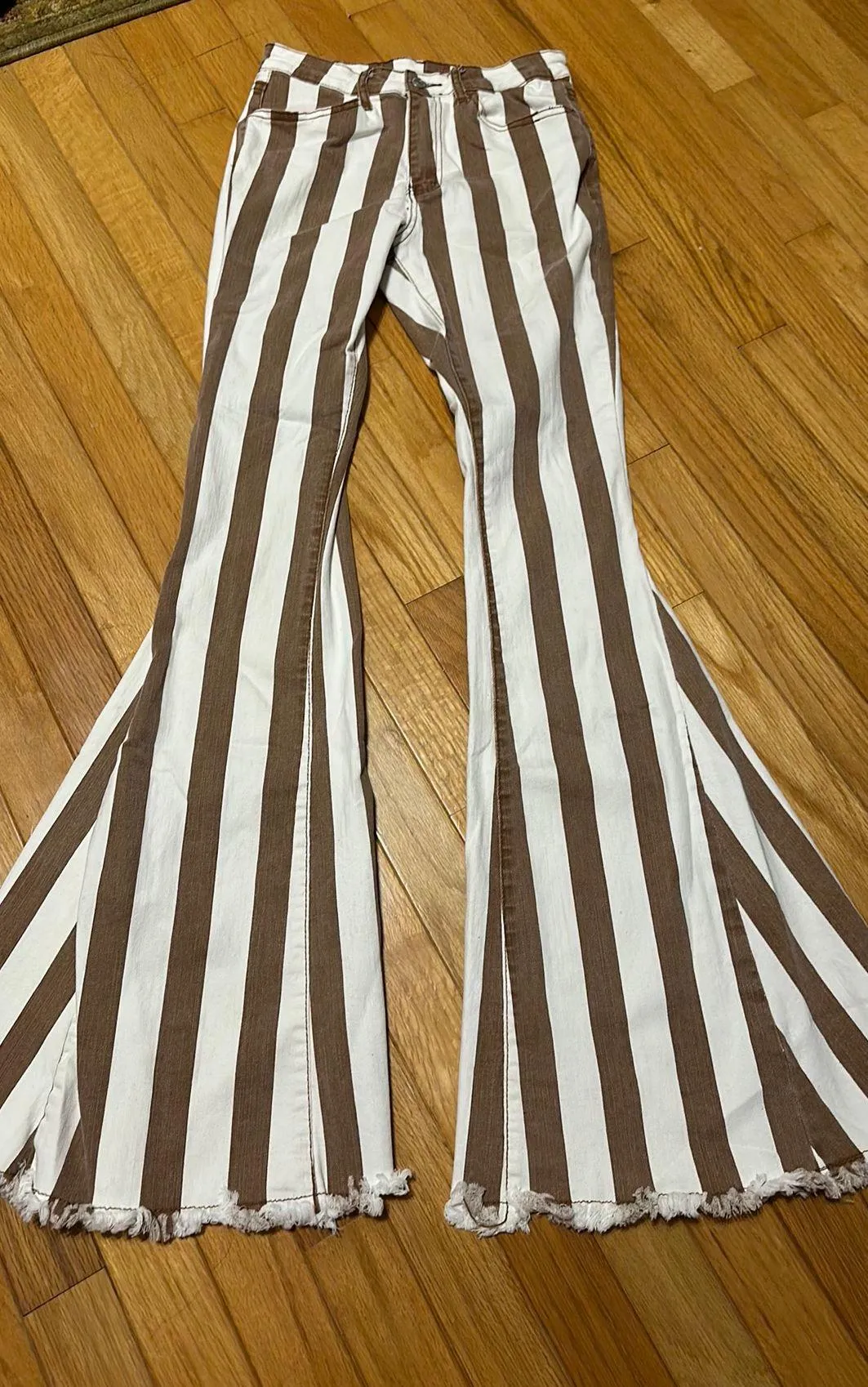 Striped Flare Jeans - Image 4