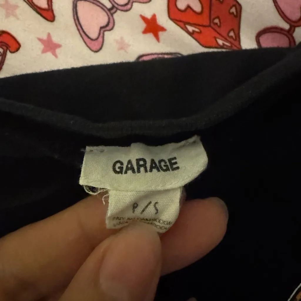 Garage size small graphic tee shirt black & orange top “ Long live rock n roll “ - Image 7