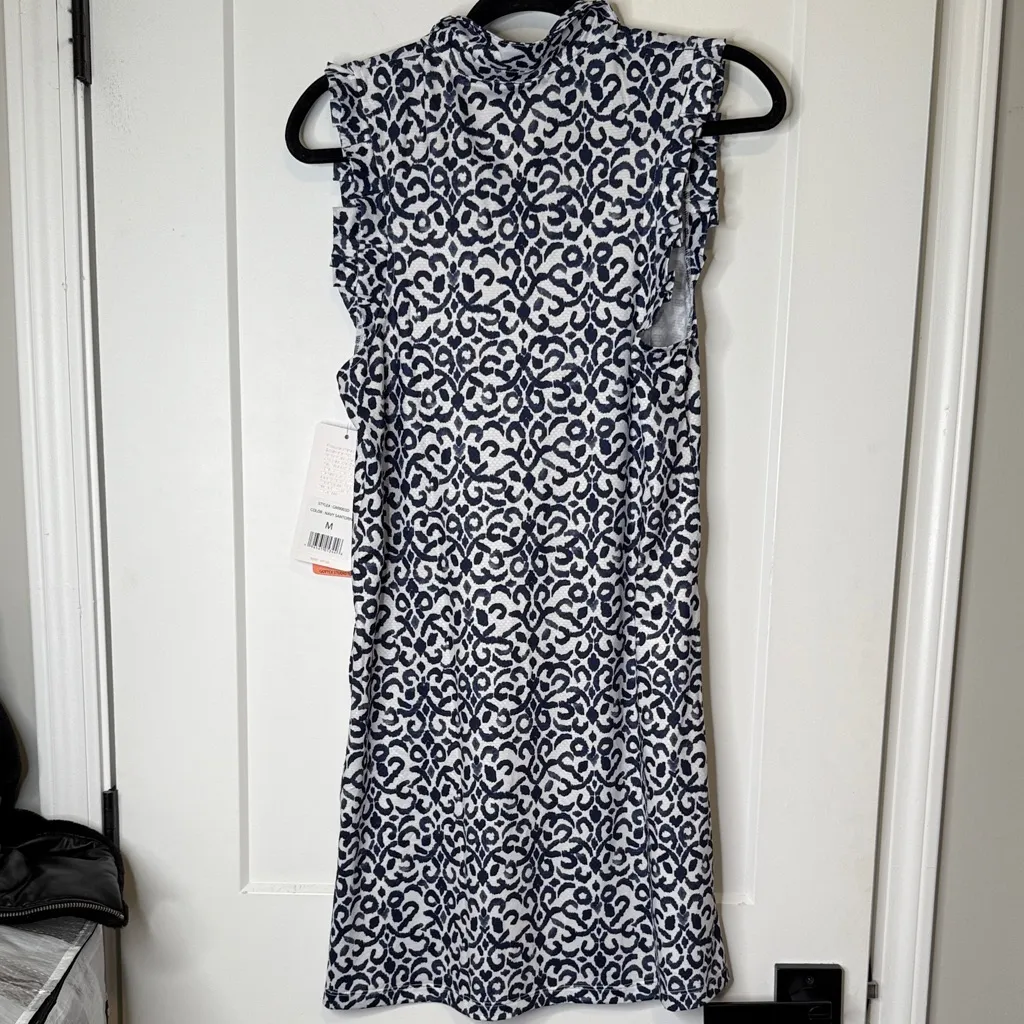 Gottex NWT Navy and White Santorini Golf and Tennis Dress - Size Medium - Image 7