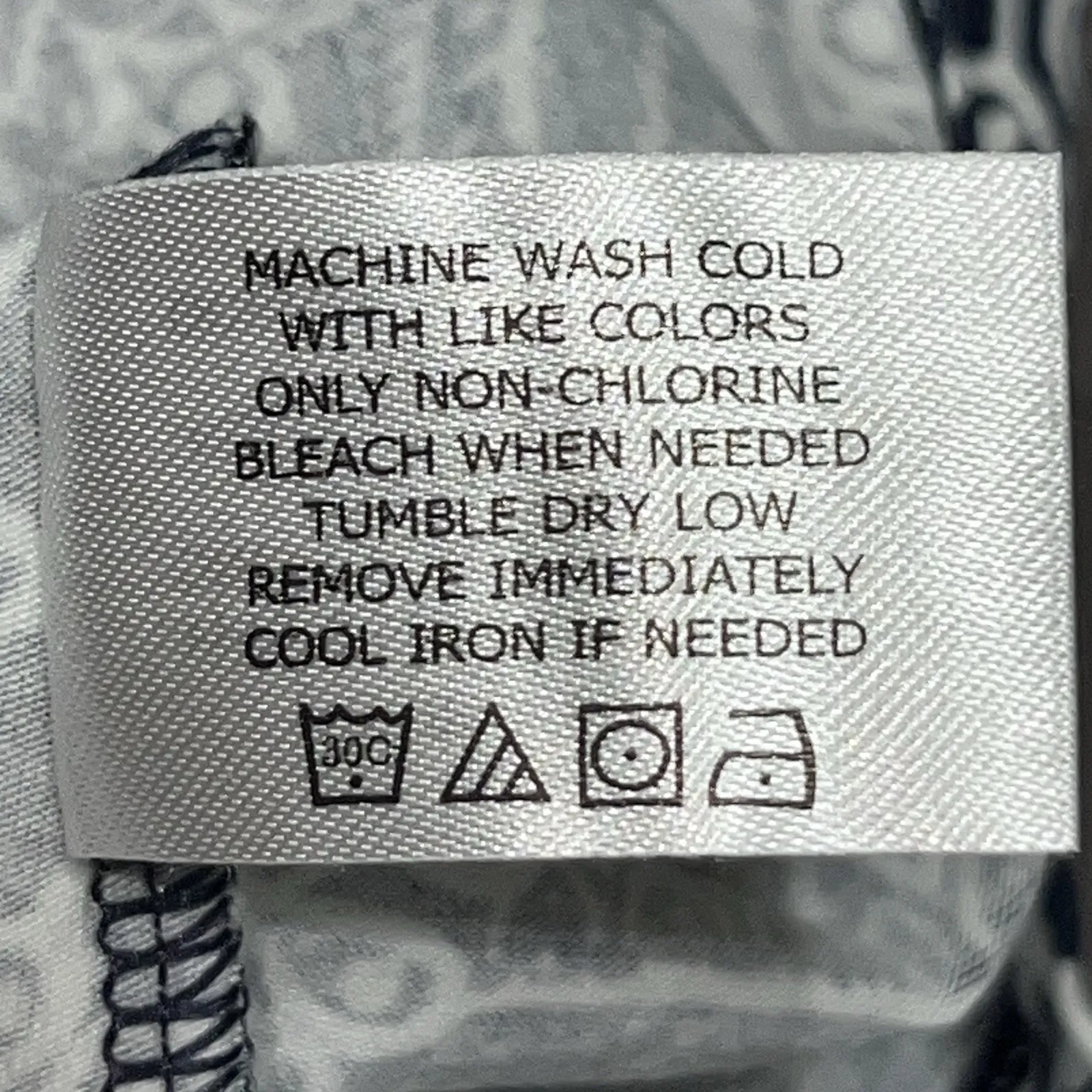 coolibar Tunic Dress 3/4 Sleeve Navy Blue Artisan Paisley Oceanside UPF 50+ Lg - Image 9