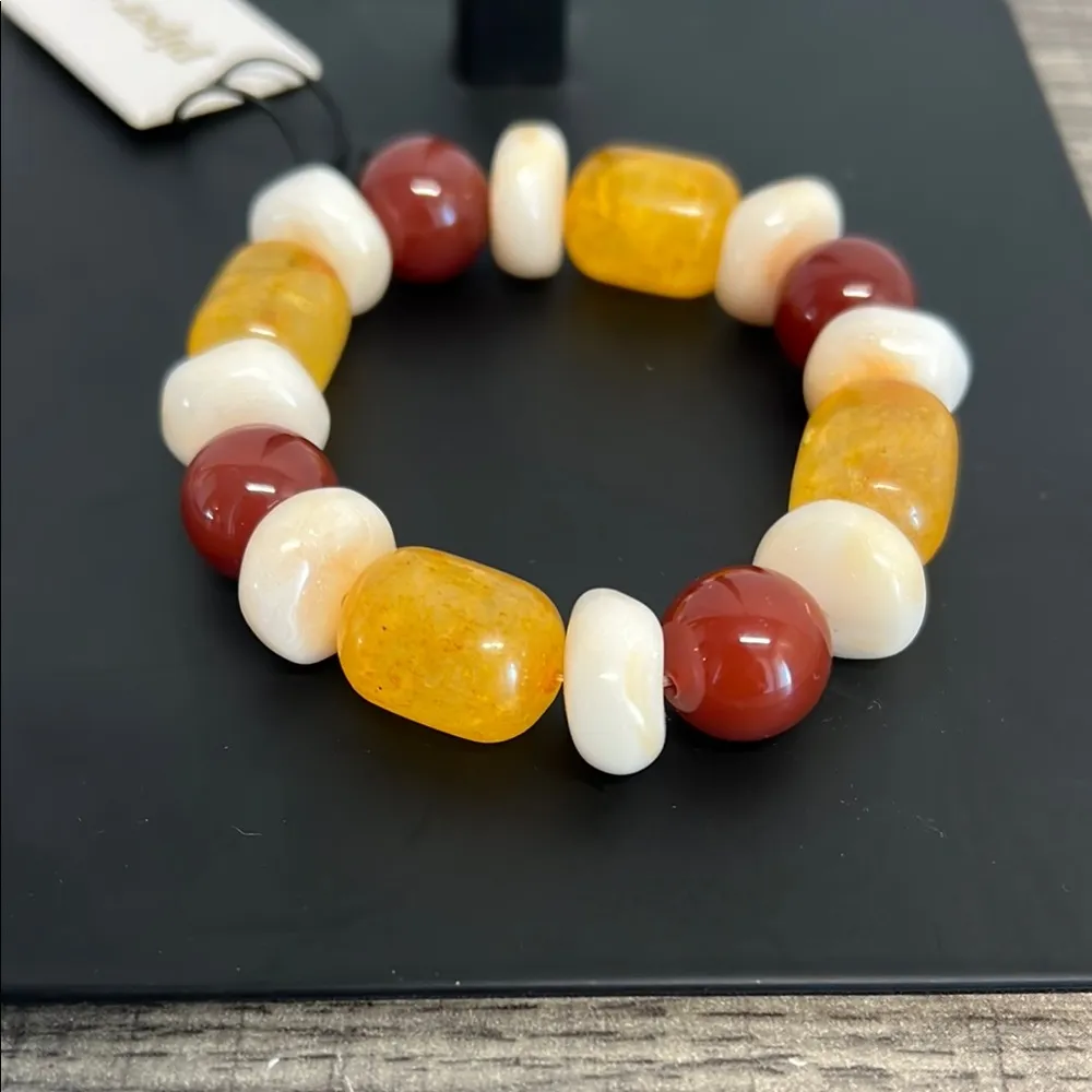 Piper K Red Agate & Dyed Quartz Beaded Bracelet - Image 5