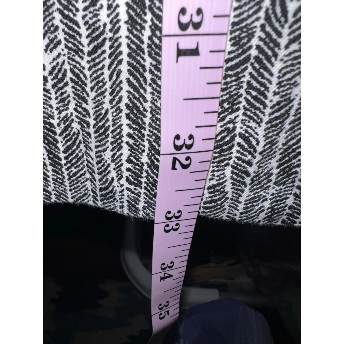 Alfani Black White Pull-On Tummy Control Ankle Pants Women's Size 8 Stretch - Image 15