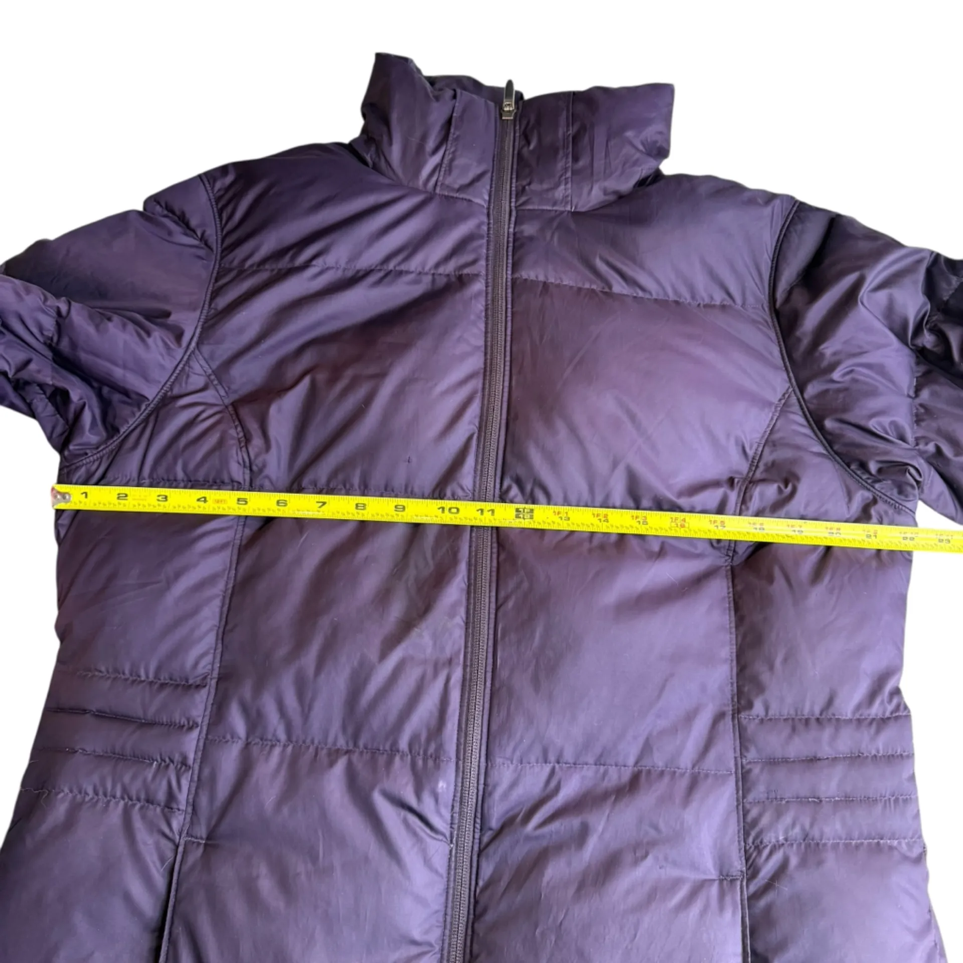 Mountain Hardwear Size L Quilted Down Puffer Jacket Purple Longline Winter Coat - Image 7