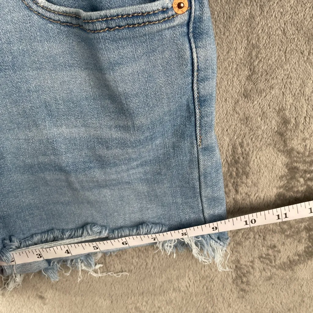 Levi’s High Rise Denim Shorts Women’s 27 Cutoff Distressed Minimal Y2K Coastal - Image 7