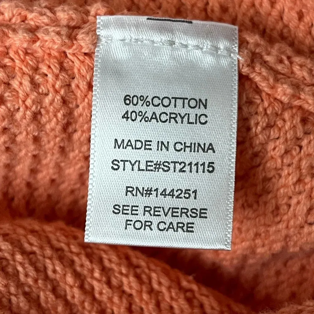 Sincerely Jules Orange Crochet Chenille Knit Hot Pants Women M Lounge Hippie Size M - Image 9