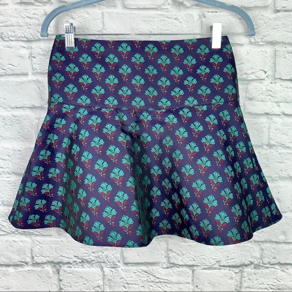 Club Monaco Printed Yoke Circle Mini Skirt 00 - Image 2