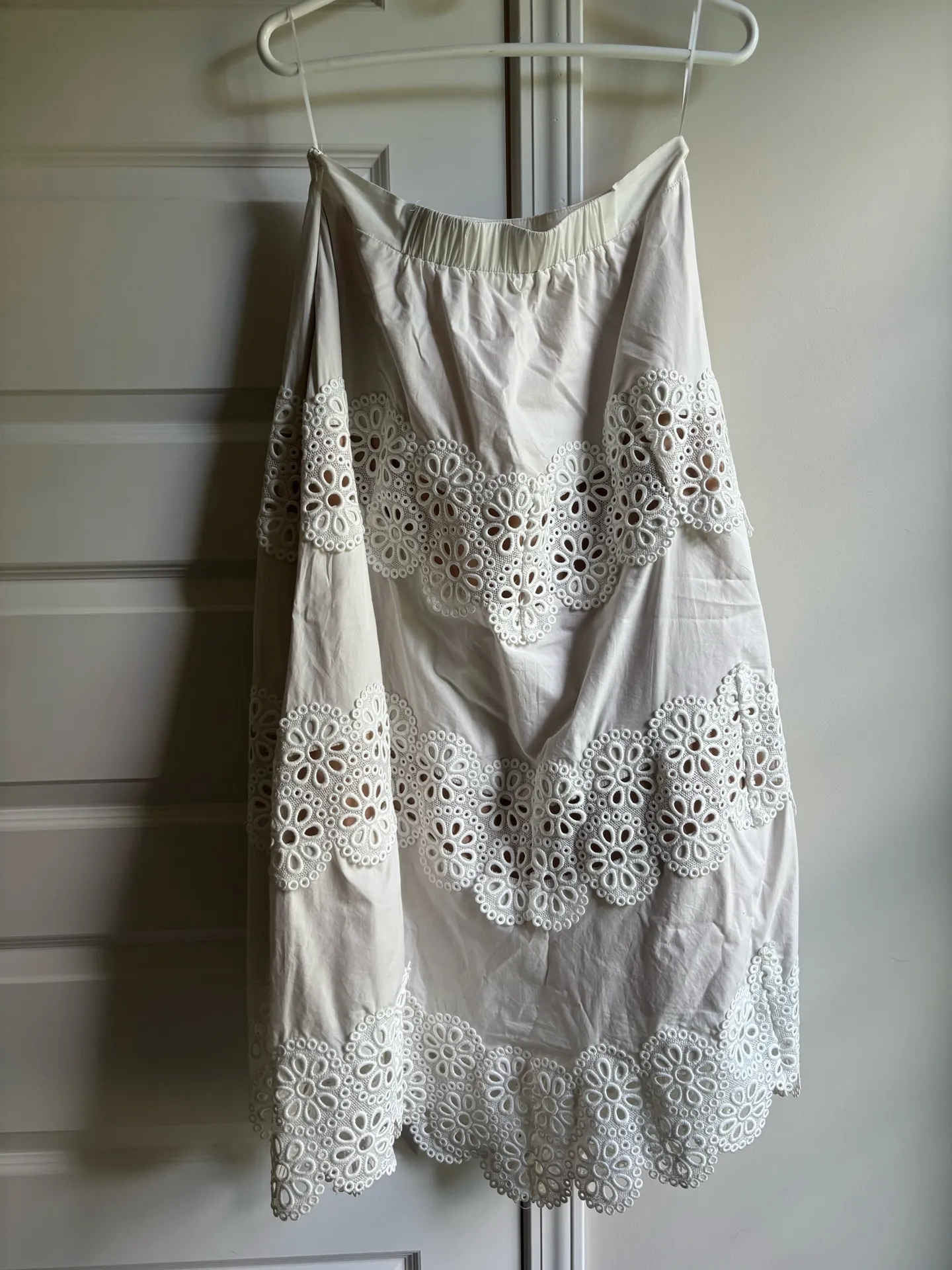 Lucy Paris Matching White Eyelet Top and Skirt Set - Image 6