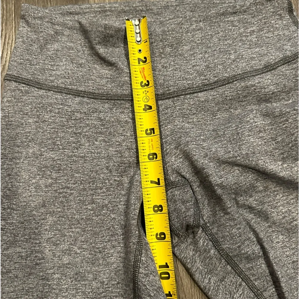 Lululemon Wunder Under Crop Leggings Heathered Slate Gray Mid Rise Size 4 Yoga - Image 6