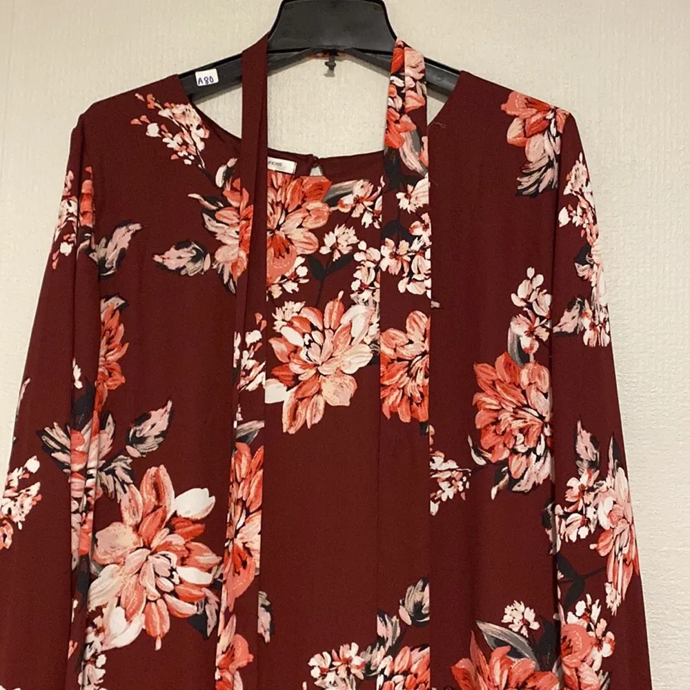 Maurice’s burgundy womens floral light tunic dress - Image 3