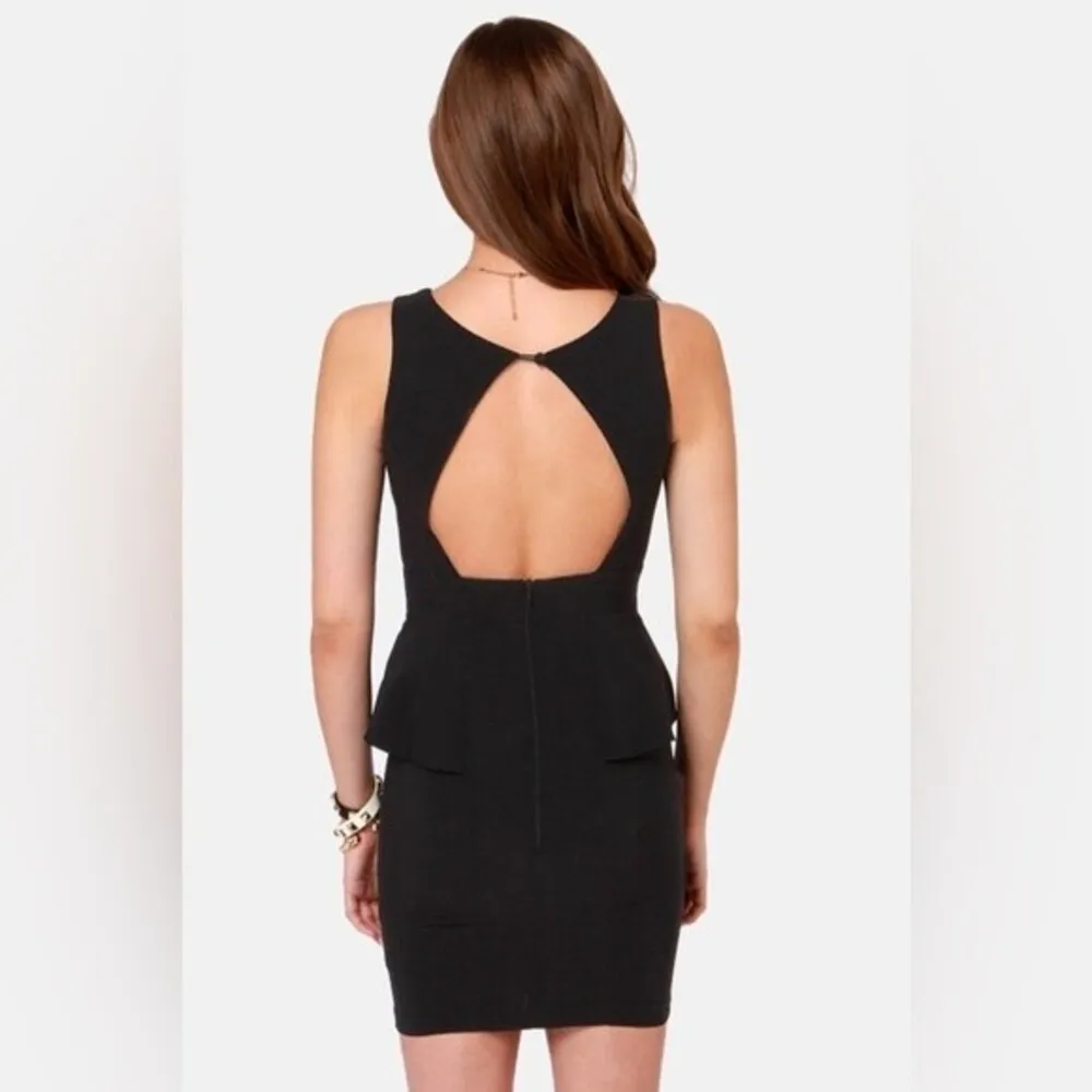 Lulus Form Fitting Mesh Peek-A-Boo Cut Out Mini Dress Size Small - Image 4