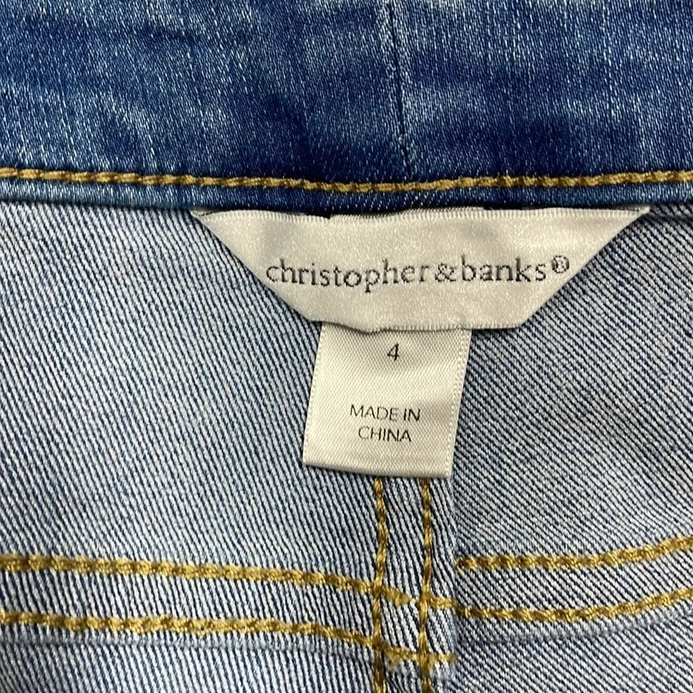Christopher & Banks NWT The Perfect Jean Shaped Fit Mid Rise Crop Jeans Size 4 - Image 6