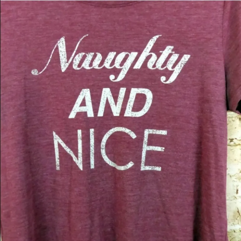 Modern Lux Naughty and Nice Graphic Tee T-Shirt - Image 3