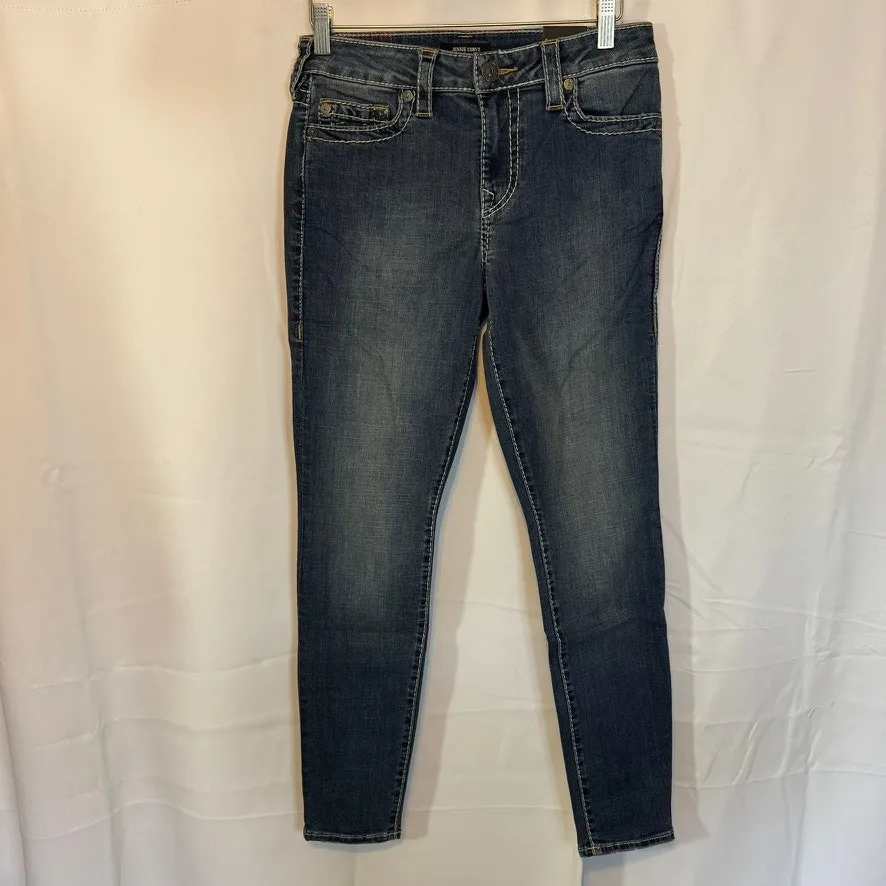True Religion Jennie Curvy High Rise Super Skinny Jeans W27 Big T Resistence NWT - Image 2