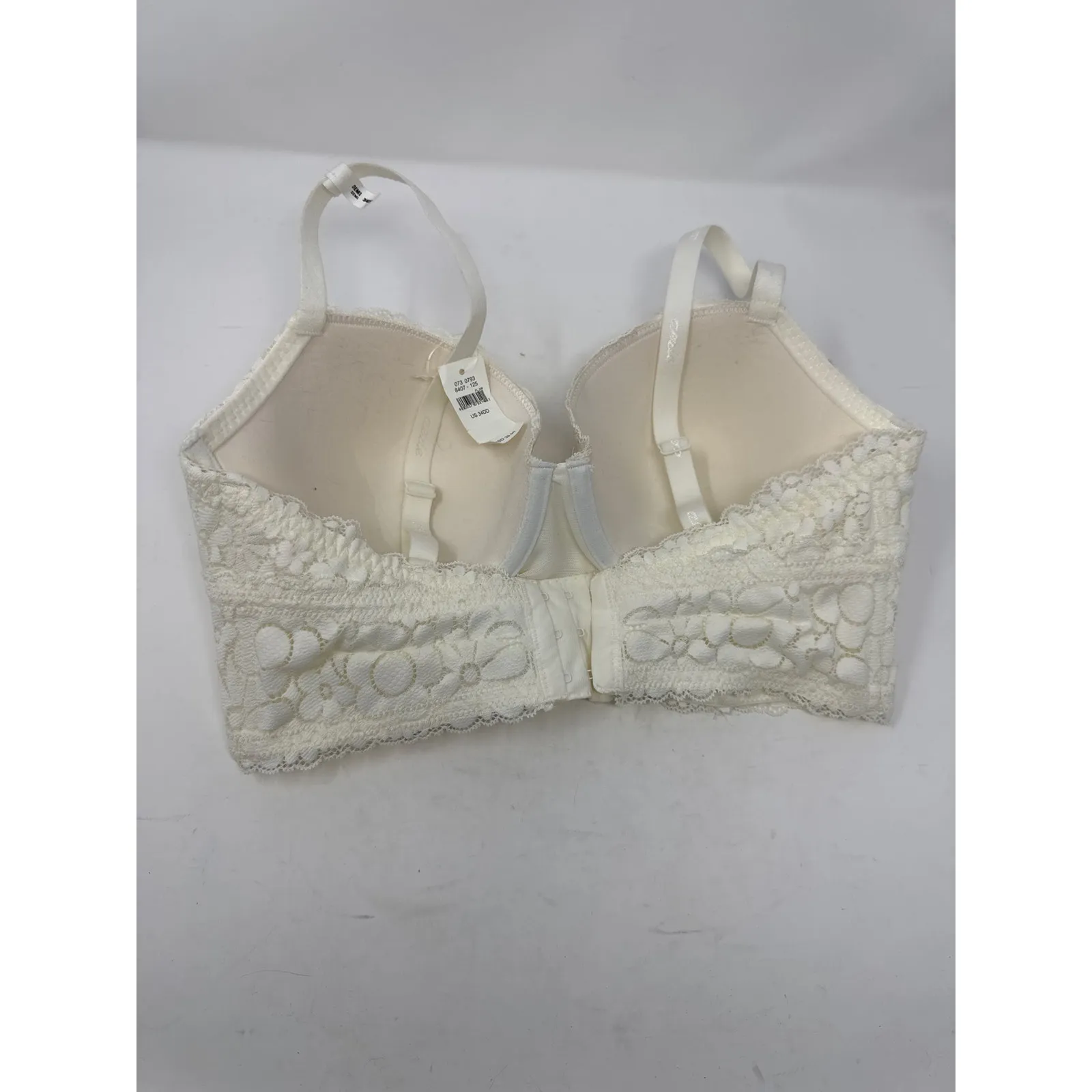 Brand New Aerie Women's Size 34DD White Lace Bralette Floral - Image 2