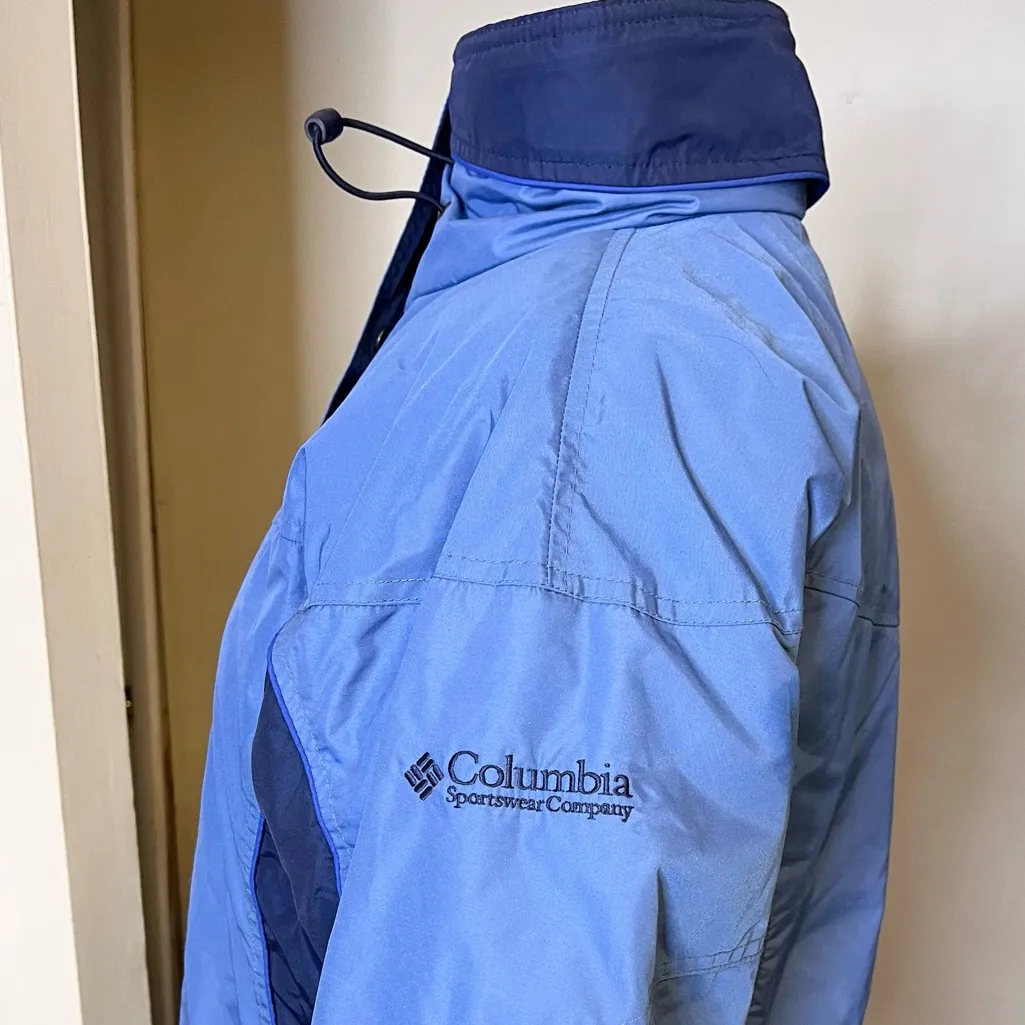 Columbia Coat Winter Parka Blue Womens S Small - Image 2